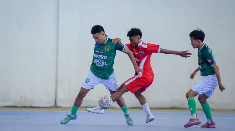 Ternate Bangkit, Halut Kembali Menang di Hari Kedua Futsal Porprov V Malut 2026