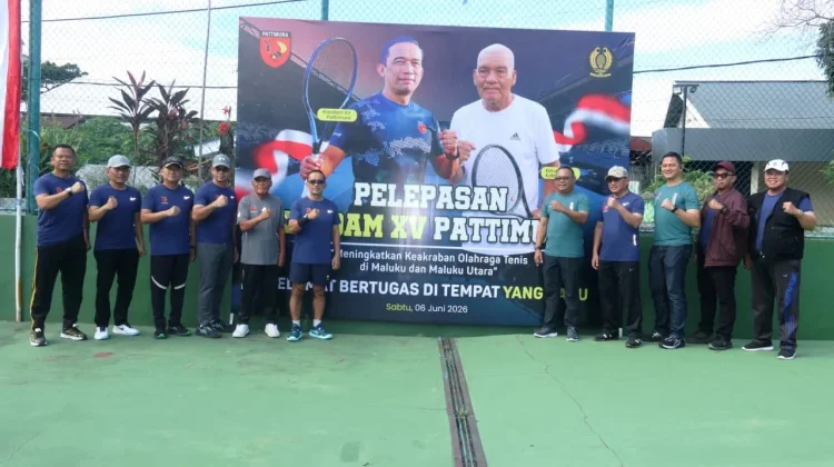 Pembukaan Tenis Lapangan Meriahkan Farewell Kasdam Pattimura