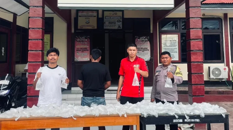 Polsek Oba Utara Amankan 420 Kantong Miras Cap Tikus
