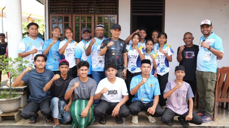 Ketua KONI Haltim Sambangi Kontingen, Kobarkan Optimisme Raih Medali