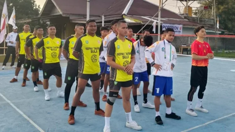Tim Sepak Takraw Sula Kalahkan Haltim di Ajang Porprov