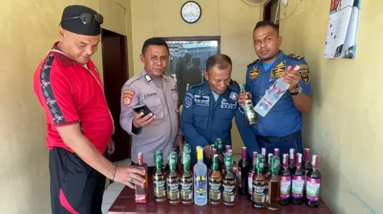 Polres Sula Kembali Gagalkan Miras Ilegal