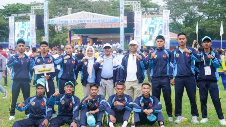 Hadiri Pembukaan Porprov V Malut, Wabup Halteng Kobarkan Semangat Atlet