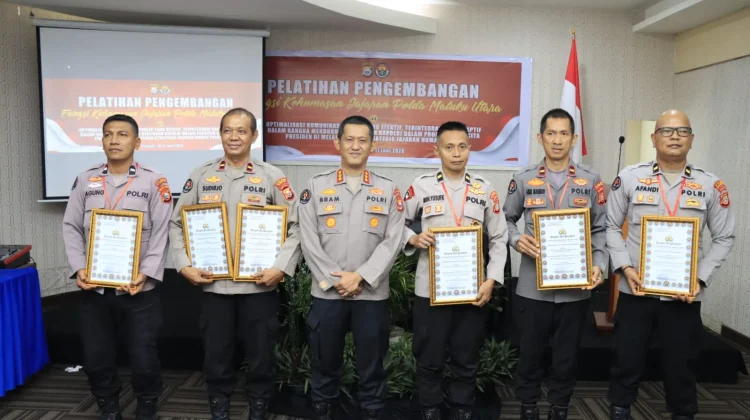 Polres Ternate Sabet Empat Penghargaan Kehumasan Polda Maluku Utara