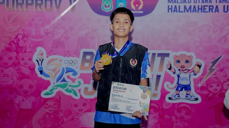 Cabor Wushu Haltim Raih Medali Emas Pertama di Porprov Malut