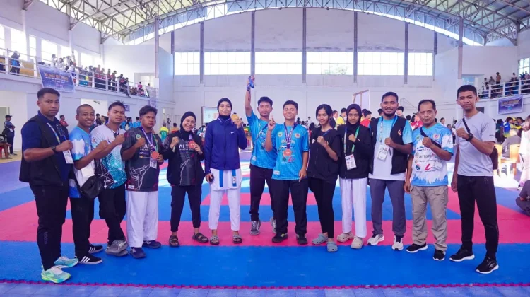 Karate Haltim Sumbang Emas dan Empat Perunggu pada Porprov V Malut