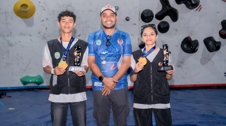 Dua Emas Antar Haltim ke Posisi Kedua Panjat Tebing Porprov V Maluku Utara