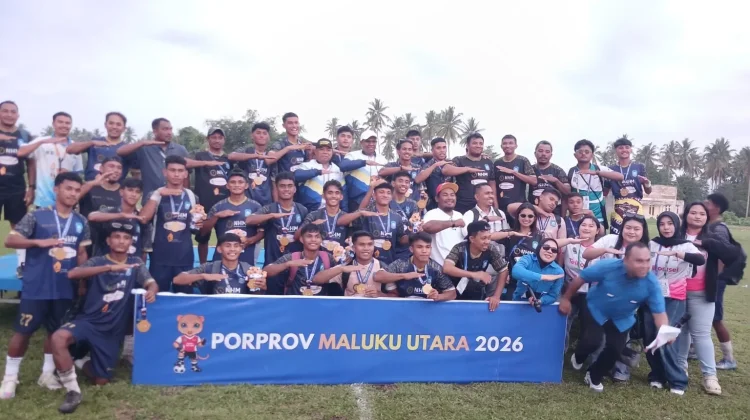 Halmahera Utara Raih Emas Sepak Bola usai Kalahkan Tidore 2-1