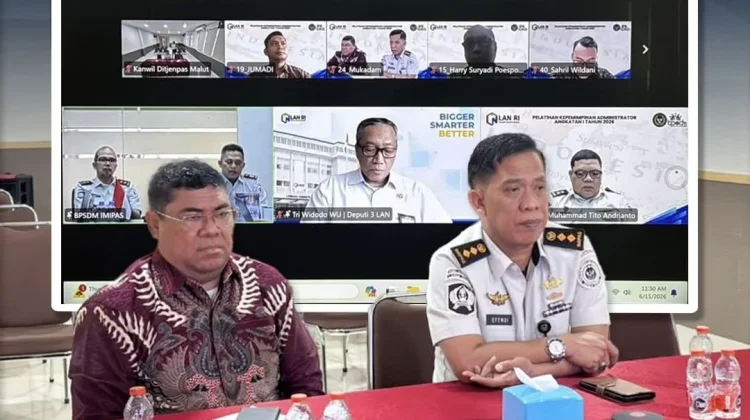 Kanwil Ditjenpas Malut Ikuti Pelatihan Kepemimpinan Administrator Virtualitu