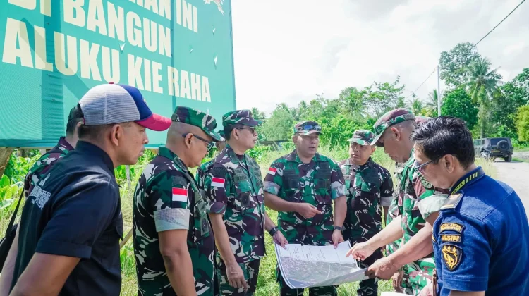 Kasdam Pattimura Tinjau Lokasi Calon Kodam Maluku Utara