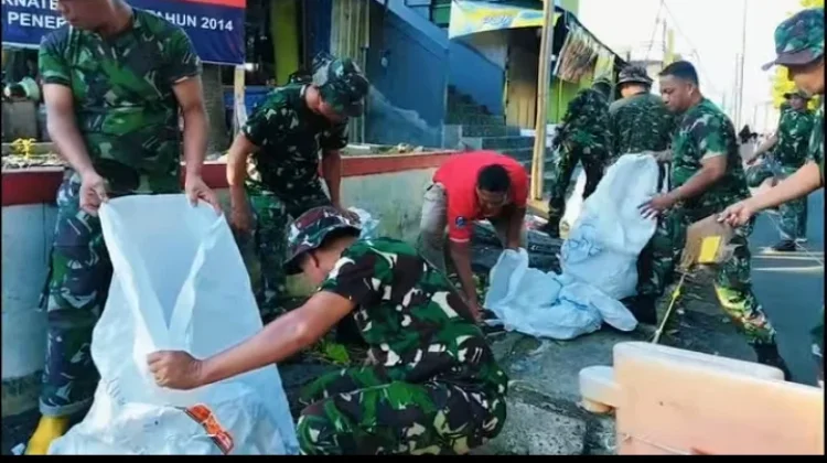 KODIM 1501/Ternate Laksanakan Karya Bakti "Jum'at Bersih"