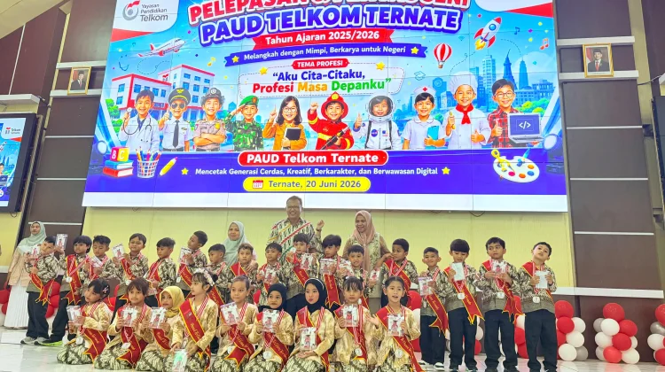 PAUD Telkom Ternate Gelar Acara Pelepasan Siswa dan Pentas Seni