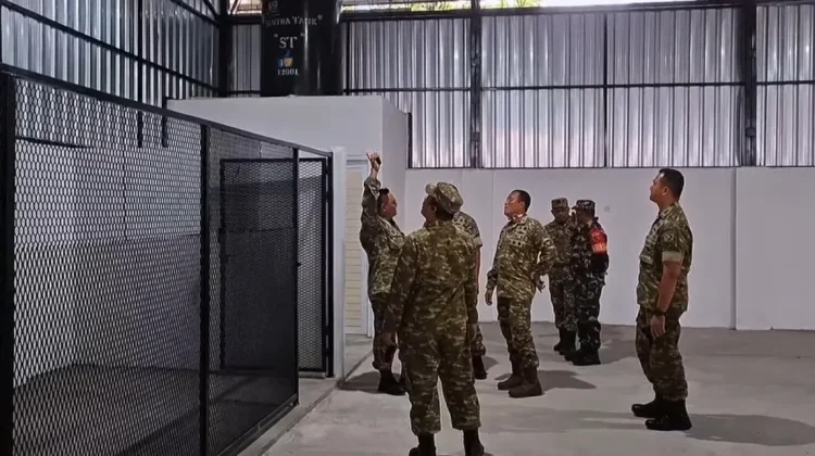 Dandim 1501/Ternate Terima Tim Wasev ITJEN TNI  Paparkan Progres Pembangunan KDKMP