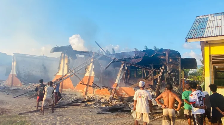 Tiga Bangunan SD Negeri Kawalo Ludes Terbakar