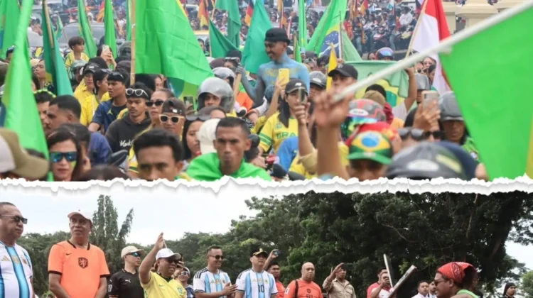 Dandim Tobelo Hadiri Pawai Semarak Piala Dunia 2026