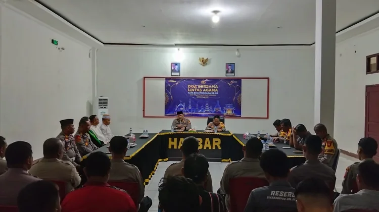Polres Halbar Gelar Doa Bersama Lintas Agama pada Hari Bhayangkara