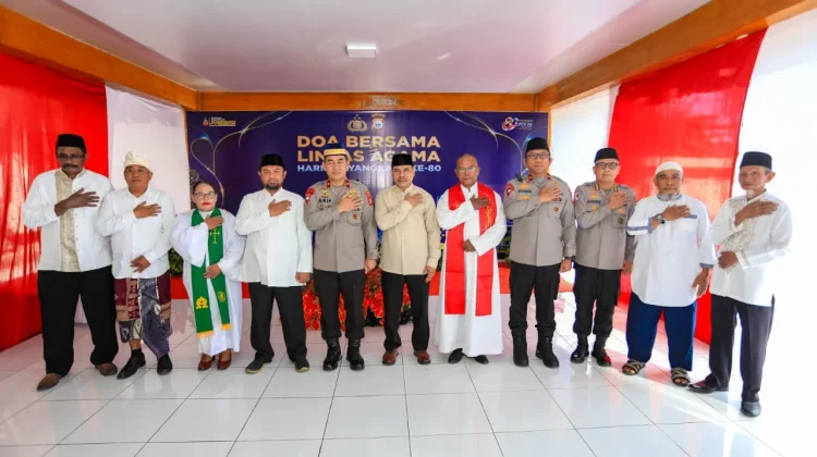 Doa Lintas Agama Sambut Hari Bhayangkara ke-80 di Maluku Utara