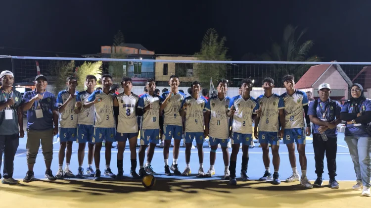 Popda XII Malut: Voli Putra Haltim Menang Telak 3-0 atas Halut