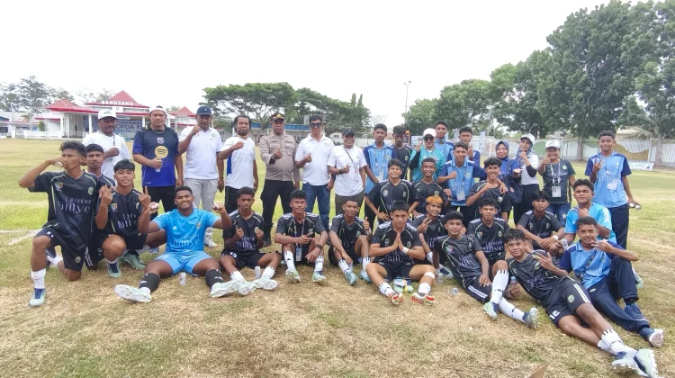 Debut Gemilang, Sepak Bola Haltim Taklukkan Taliabu di POPDA XII Malut