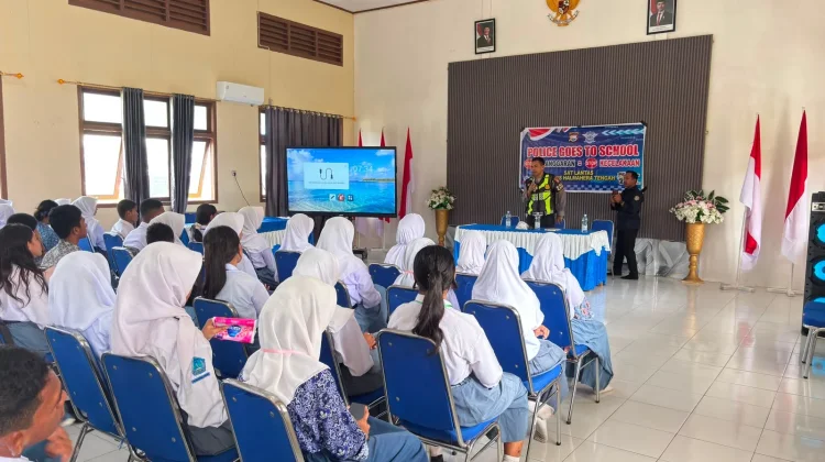 Satlantas Halteng Edukasi Pelajar SMK Tertib Berlalu Lintas sejak Dini