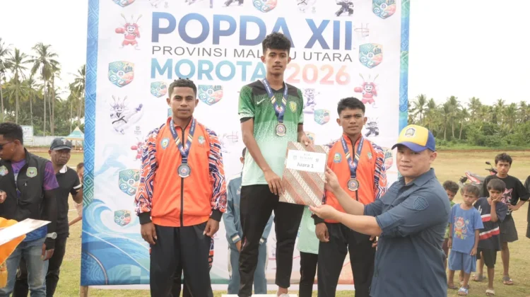 Raih 13 Medali Kota Tidore Kepulauan Juara Umum Atletik POPDA XII Maluku Utara 2026