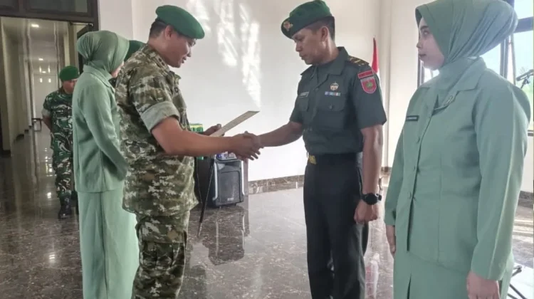 Dandim Morotai Pimpin Korps Raport Pindah Satuan Personel Kodim
