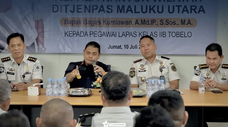 Kakanwil DitjenPAS Perkuat Kinerja Pegawai Lapas Kelas IIB Tobelo