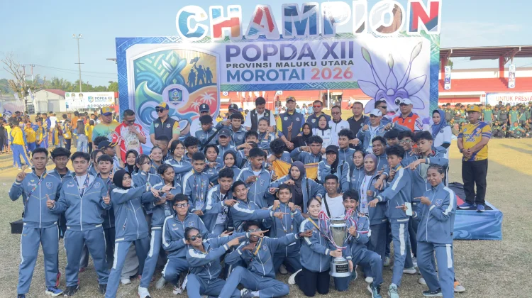 POPDA XII Malut Resmi Berakhir: Kota Ternate Juara Umum, Halut Runner-up