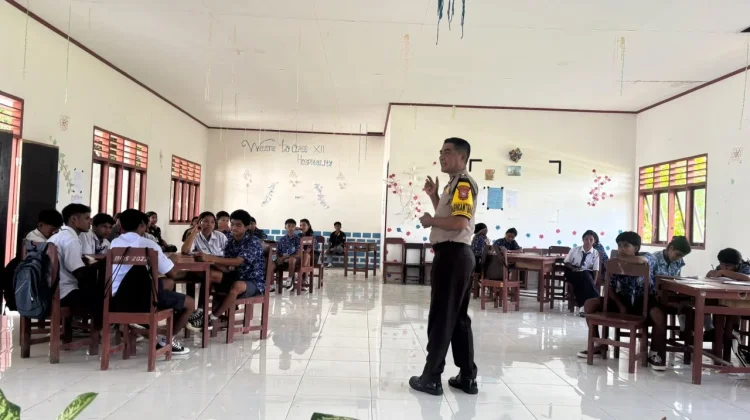 Polres Morotai Edukasi Siswa Baru Cegah NAPZA Bentuk Karakter