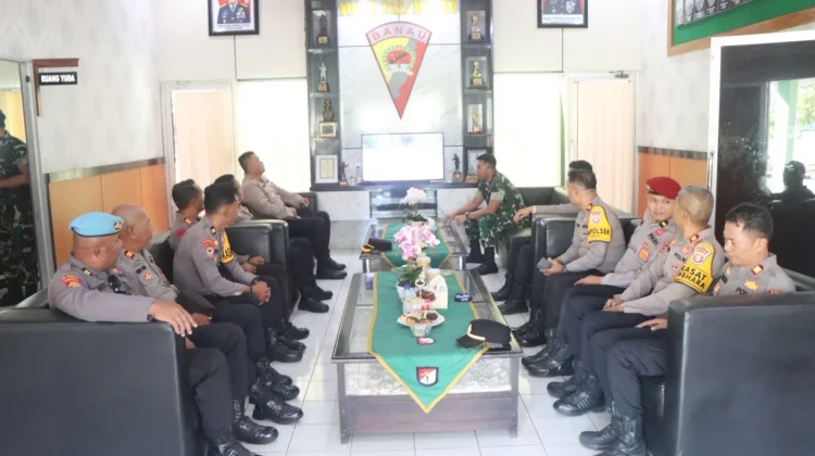 Kapolres Halbar Perkuat Sinergitas Bersama Yonif 732 Banau