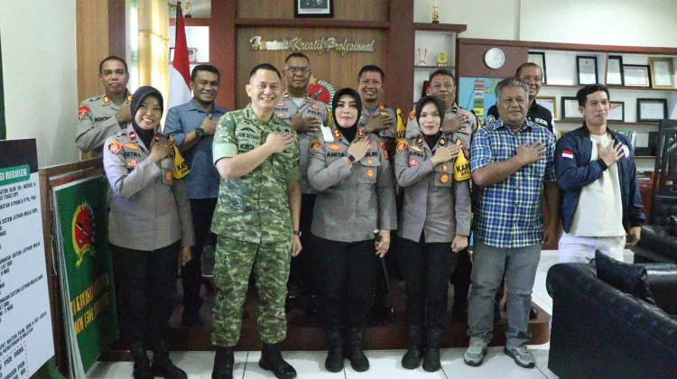 Silaturahmi Kapolres Ternate ke Kodim 1501, Tegaskan Soliditas TNI–Polri