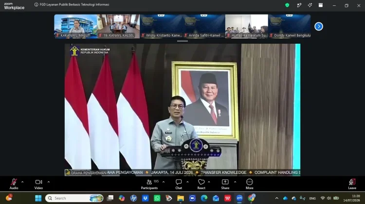 Perkuat Kinerja di Era Digital, Kemenkum Malut Ikuti Transfer Knowledge Nasional