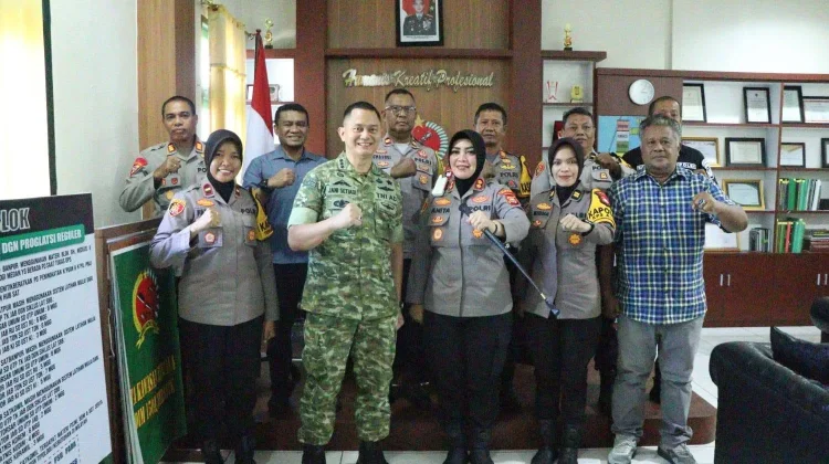 Kodim 1501/Ternate dan Polres Ternate Perkuat Sinergitas Jaga Kamtibmas