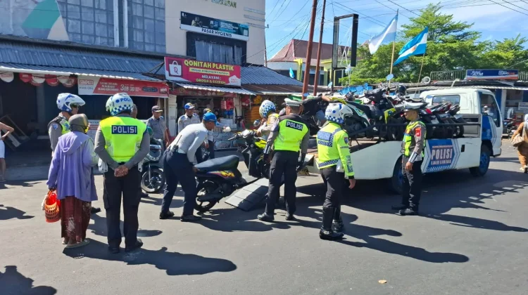 Larangan Parkir, Puluhan Kendaraan Diamankan Satlantas Ternate