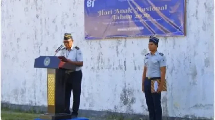 Lapas Kelas IIB Sanana Gelar Upacara Hari Anak ke-42