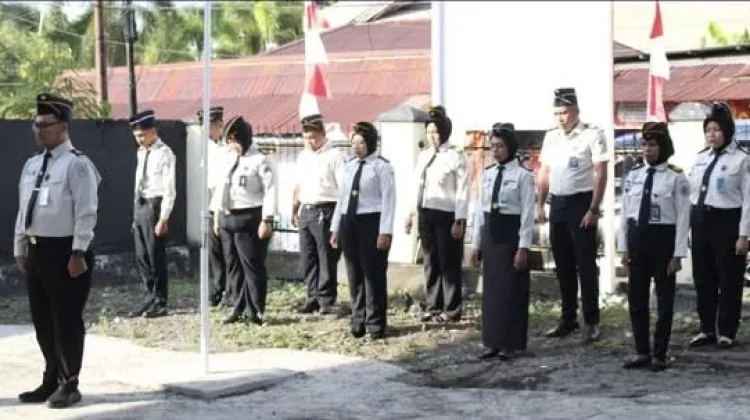 Bapas Ternate Peringati Hari Anak Nasional dengan Upacara