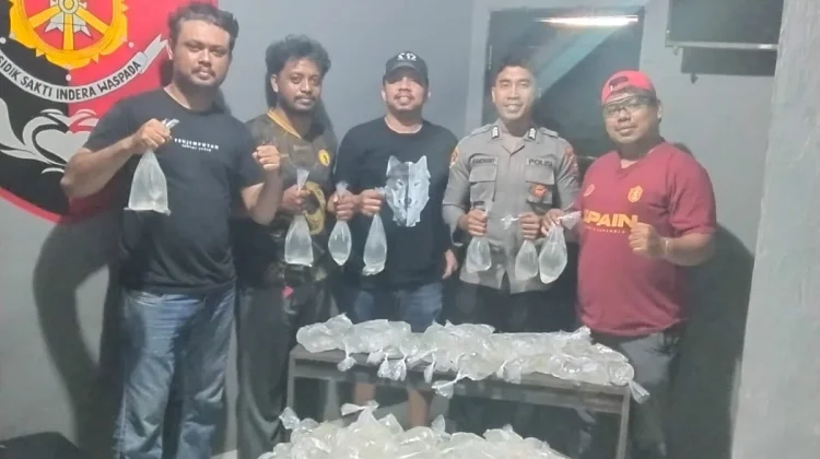 Polsek Ternate Utara Gagalkan Peredaran 110 Kantong Miras