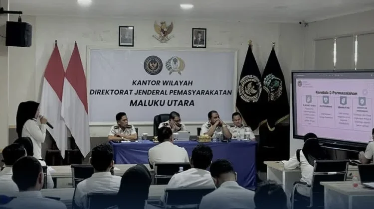 Kanwil Ditjenpas Malut Evaluasi Capaian Kinerja Semester Pertama 2026