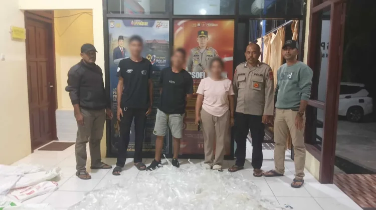 Polsek Bacan Timur Gagalkan 445 Kantong Miras Cap Tikus