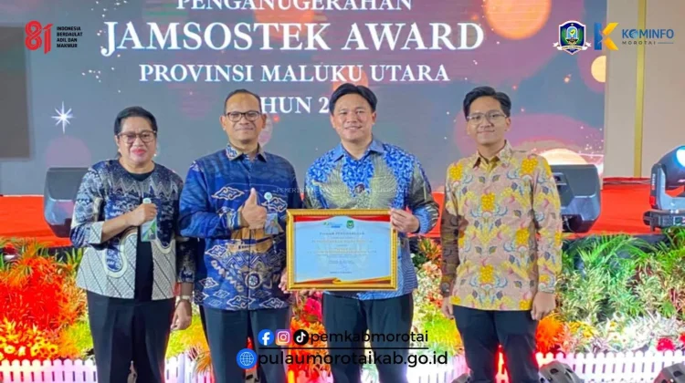 Pemda Morotai Raih Terbaik II Jamsostek Award Maluku Utara 2026