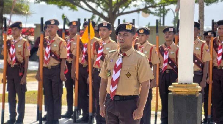 Bupati Halteng Lepas 50 Kontingen Pramuka ke Jambore Nasional XII
