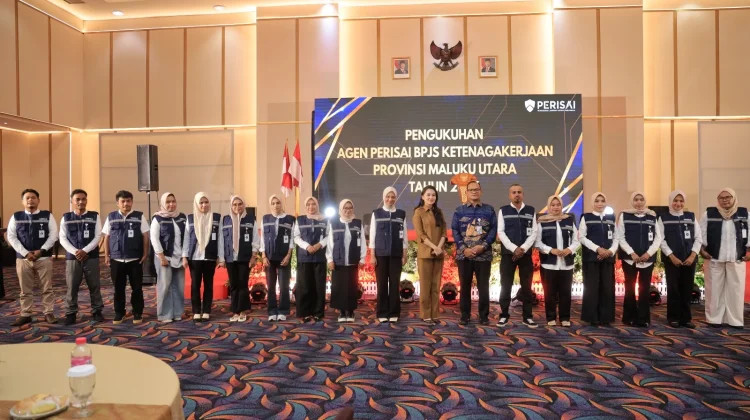 Gubernur Sherly Tjoanda Kukuhkan Agen PERISAI BPJS Ketenagakerjaan