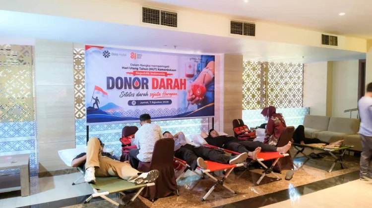 Bela Hotel Ternate Gelar Donor Darah Semarakkan HUT Kemerdekaan RI
