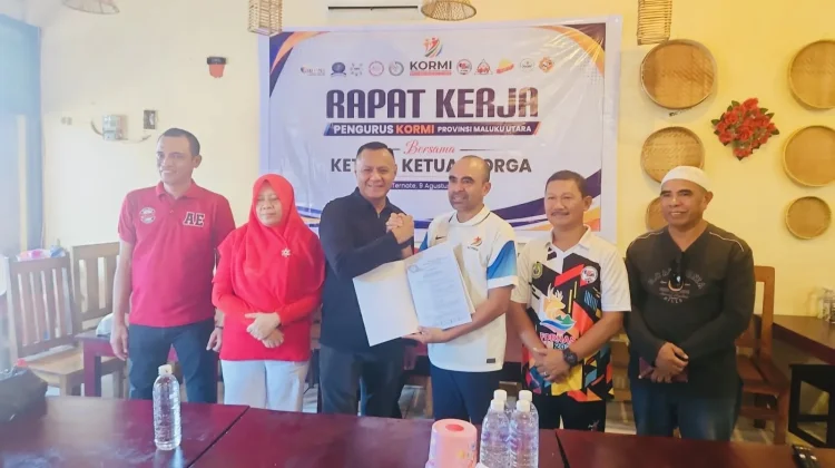 PORDI-IESPA Resmi Masuk KORMI Malut, Ekosistem Olahraga Makin Kuat