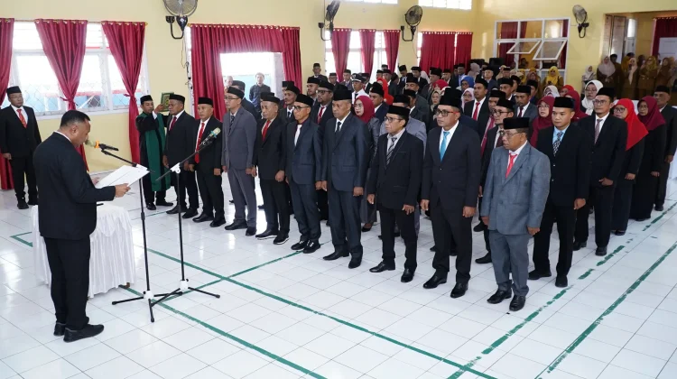 56 Pejabat yang Dilantik Wali Kota Tidore Sembilan Duduki Jabatan Eselon II