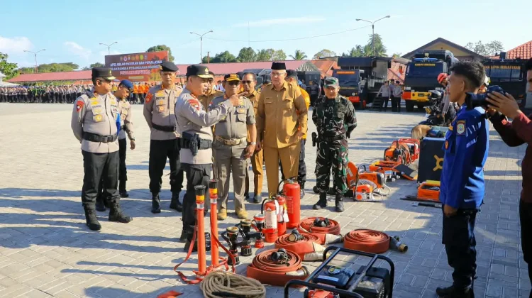 Polda Gelar Apel Siaga Karhutla di Maluku Utara