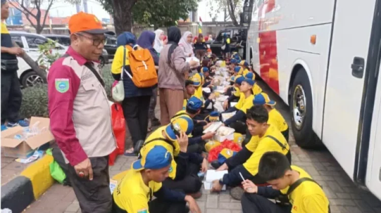 Kontingen Jamnas XII Kota Ternate Tiba di Cibubur Mengikuti Jambore Nasional XII
