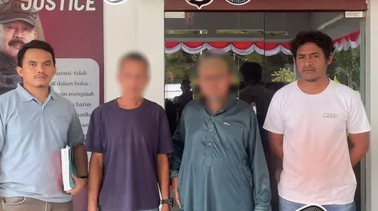 Polres Halsel Serahkan Dua Tersangka Tambang Ilegal
