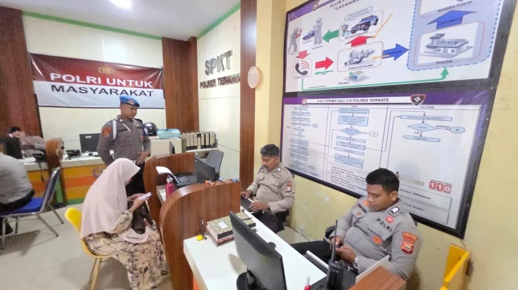 Sidak Unit Pelayanan, Ponsel Personel Ikut Diperiksa Propam Ternate