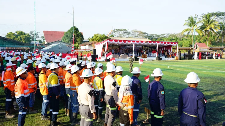 Semangat NHM Membangun Gosowong Maju di Hari Kemerdekaan